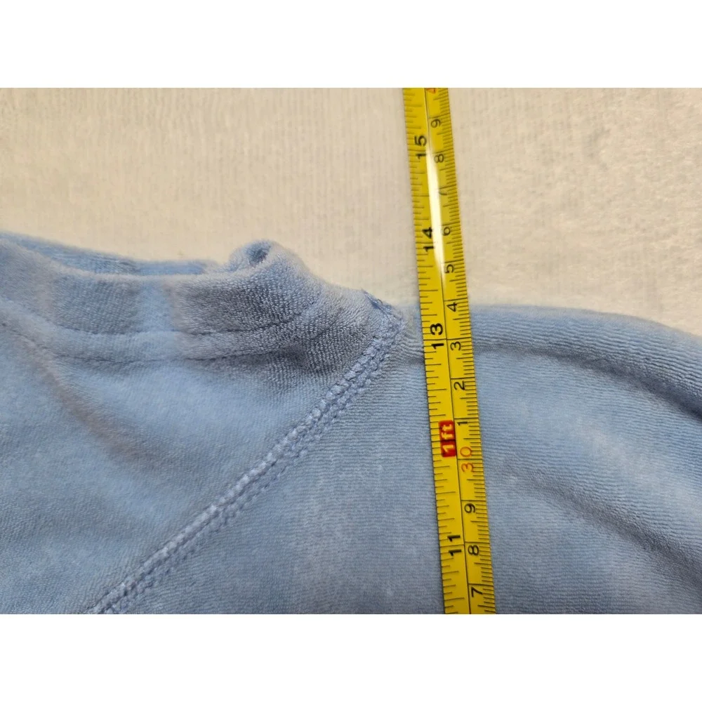 Hanna Andersson Girls Blue‎ Terry Cloth Hooded Dress Swim Coverup Size 100 4t